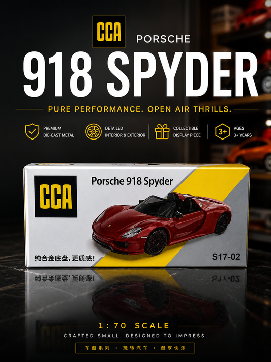CCA Porsche 918 Spyder - 1:64 Die-Cast Model