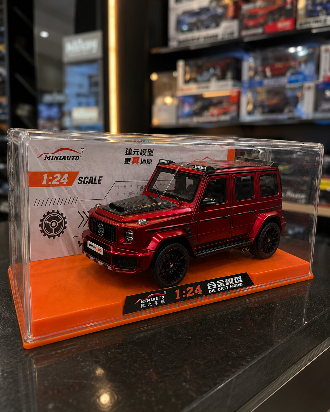 MINIAUTO Brabus 800 (Mercedes G-Class) - 1:24 Die-Cast Model ( RED )